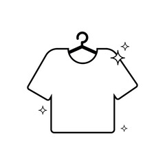 Isolated clean and shiny shirt icon Vector