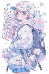  Little girl on a pastel world adventure outfits