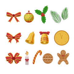 Christmas object and decoration set