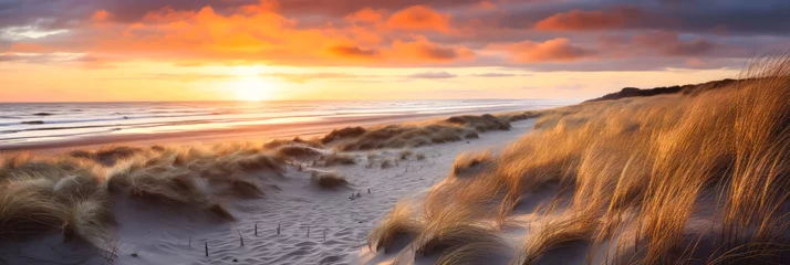Foto op Plexiglas Sonne über dem Meer. Generiert mit KI © shokokoart