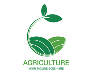 Agriculture logo design and vector template.
