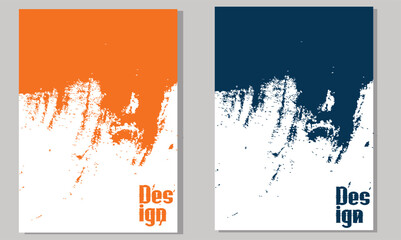 Abstract creative universal artistic templates. Suitable for poster, business card, invitation, flyer, banner, brochure, email header, post in social networks, advertising, events and page cover.