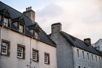 Fototapeta na wymiar houses in the town country in the united Kingdom
