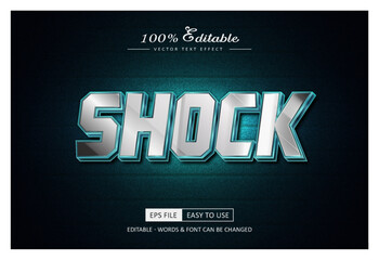 Shock text effect editable movie and game text style