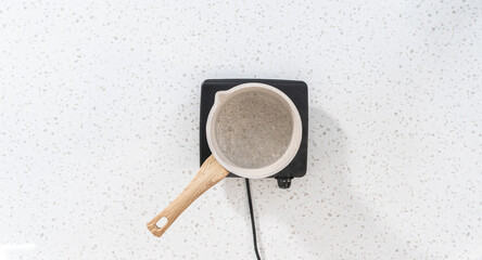 Homemade chocolate peanut butter fudge