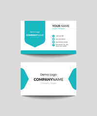 Vector modern creative and clean business card template design. Corporate identity visiting card vector