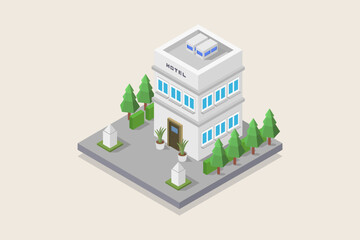 Isometric hotel