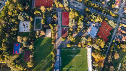 Soccer Field, Green Grass Football Field Background