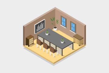 Isometric conference room