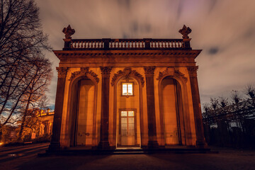 Fototapeta na wymiar Potsdam Sanssouci at night