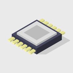 Isometric microchip