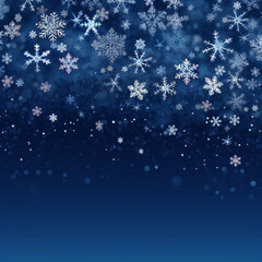 blue merry christmas background simple with snowflakes