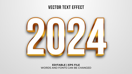 2024 gold text effect