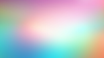 Subtle Abstract Muted Pastel Colored Background with Blurred Gradient in Soft Pink Light Orange Muted Green Mint Light Blue