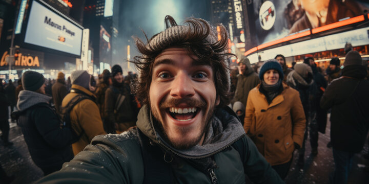 Neujahrsfeier Selfie