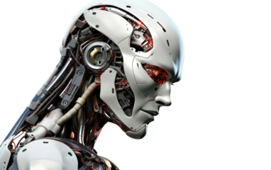 Navigating Life's Path with Robo Buddy by Your Side on a Clear Surface or PNG Transparent Background.