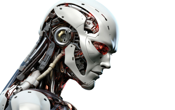 Navigating Life's Path with Robo Buddy by Your Side on a Clear Surface or PNG Transparent Background.