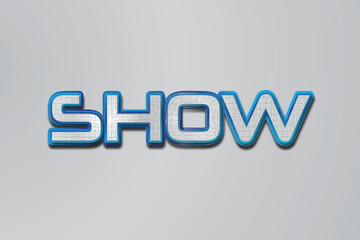  Show 3d text effect design