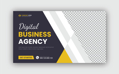 Digital marketing agency and corporate web banner template