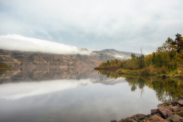 The Columbia River from Mayer State Park, Rowena, Oregon, Taken in Autumn