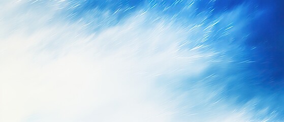 Dynamic blue and white streaks resembling a windy snowstorm