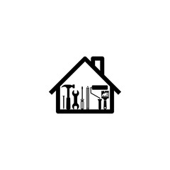 Repairs in the house icon isolated on transparent background