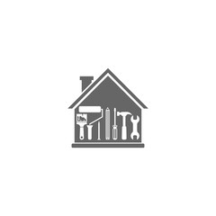 Repairs in the house icon isolated on transparent background