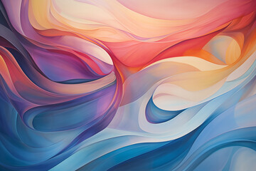 A symphony of fluid lines and gradients, evoking a sense of dynamic movement and energy.