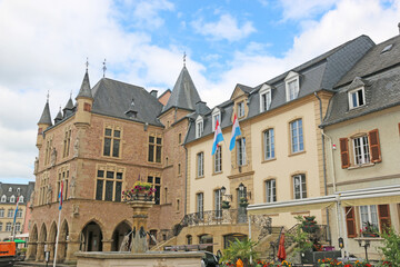Street in Echternach in Luxembourg