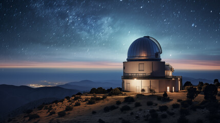 Astronomical Observatory. - obrazy, fototapety, plakaty