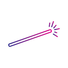 Isolated colored magic wand icon Vector
