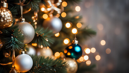 Christmas themed background, beautiful and atmospheric Xmas holidays scene