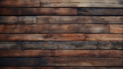 Fototapeta premium Background and texture of old wood stripe decorative fence wall surface