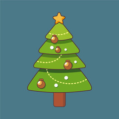 christmas tree illustration