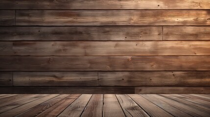 Background and texture of old wood stripe decorative fence wall surface