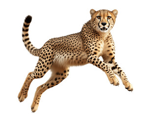 jumping cheetah