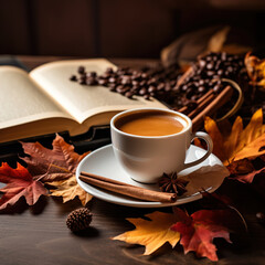 An autumn cup of coffee