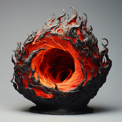 burning flame hole 