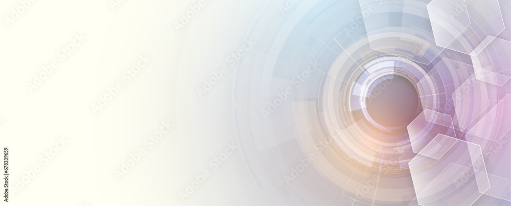 Aufkleber Technology abstract futuristic science background for internet business. Big data concept. Handmade Vector.
