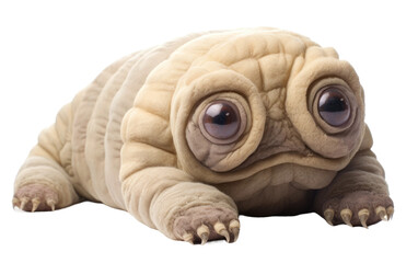 Crawling Caterwaul Stuffed Face with Stunning Look on a Clear Surface or PNG Transparent Background.