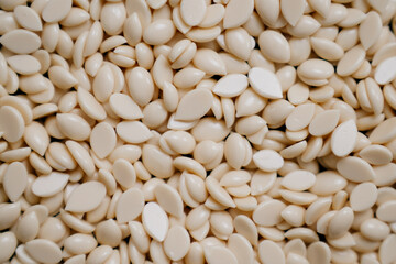 wax for depilation white yellow. banner, flyer, coupon minimal texture. The concept of depilation, waxing, smooth skin without hair