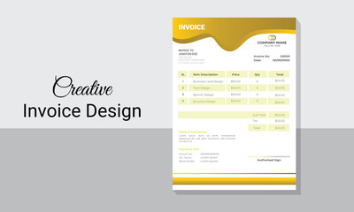 invoice design, business invoice template, invoice design template