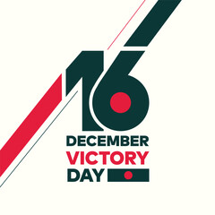 Vector illustration for Bangladesh victory day on 16 December. Victory Day Banner, Poster, Greeting Card Template Design. Victory Day Background. Vector illustration for national holiday.