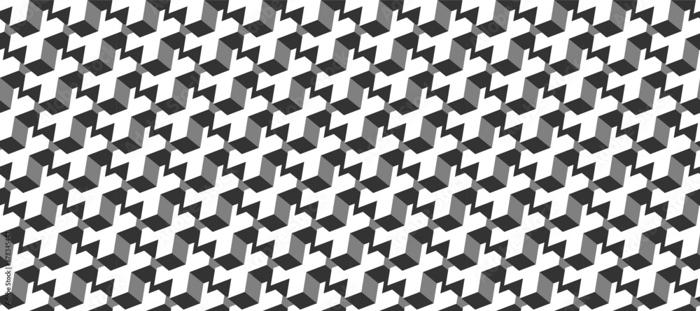Poster seamless geometric pattern. vector background made of cubes in isometry. repeating geometric shapes 