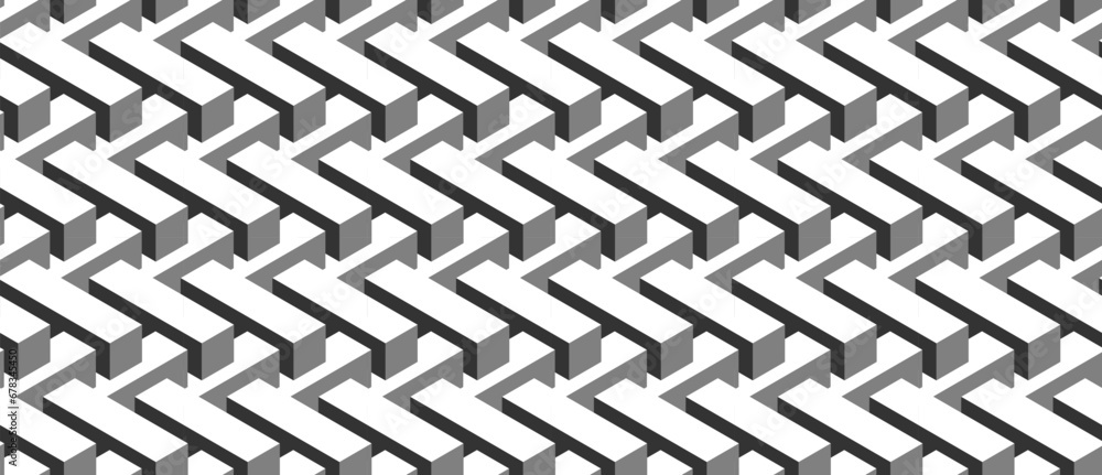 Poster seamless geometric pattern. vector background made of cubes in isometry. repeating geometric shapes 