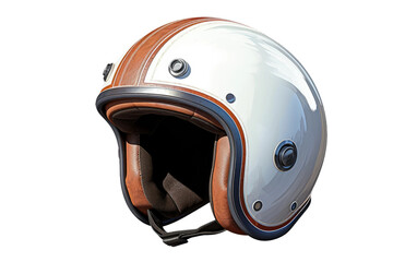 Fiber glass Helmet For Safety During Riding Bike on a Clear Surface or PNG Transparent Background.