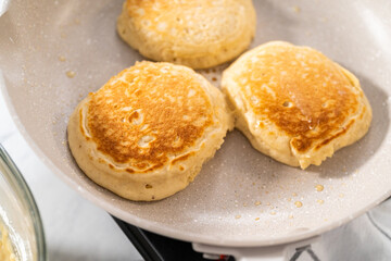Eggnog pancakes