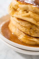 Eggnog pancakes