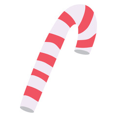 Isolated christmas candy cane sketch icon Vector