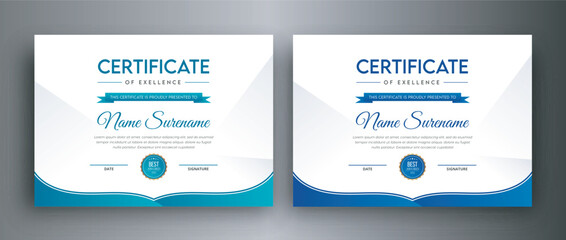 IT agency certificate design template banner print template | Clean, simple & modern certificate design